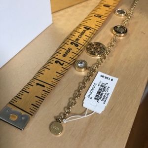 Michael Kors Gold Charm Link Bracelet, NEW!